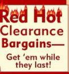 CLEARANCE - OVERSTOCKED - DISCONTINUED ITEMS